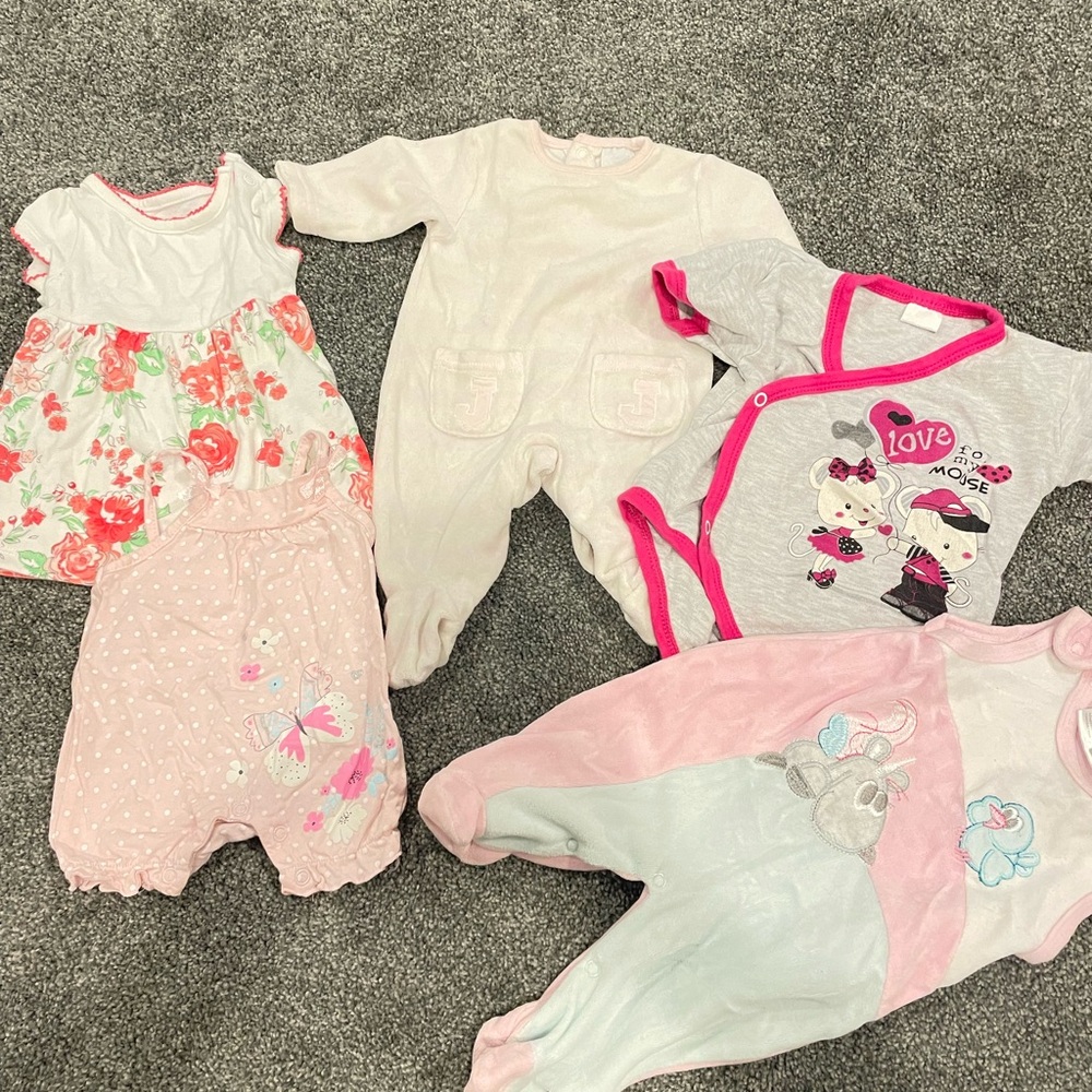 New born baby girl bundle